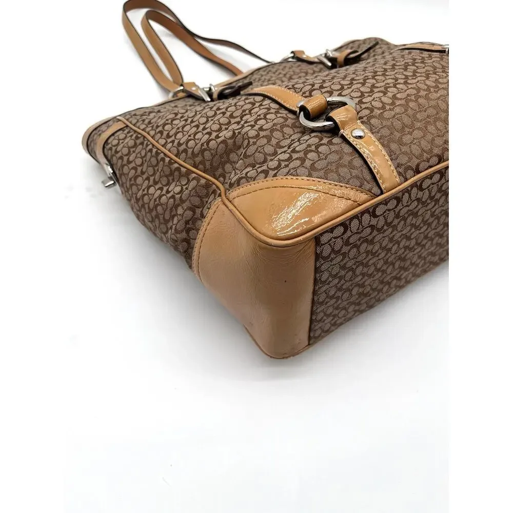 COACH Y2K Signature Tote, Turnlock Pockets